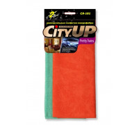 Салфетка микрофибра универсальная "CITY UP" CA-101 (35х40)  (набор 2шт)