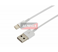 Кабель USB для Apple Lightning  шнур 1М белый