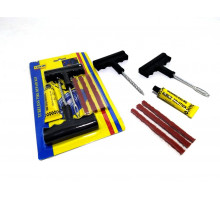 Набор для ремонта бескамерных шин (3 жгута,.2 шила, клей) в блистере