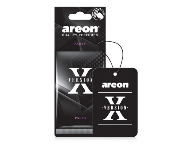 Ароматизатор для авто подвесной "AREON" X-VER PARTY , уп-ка 10 шт цена за 1 шт.