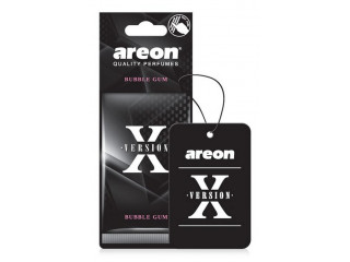 Ароматизатор для авто подвесной "AREON" X-VER BUBBLE GUM, уп-ка 10 шт цена за 1 шт.
