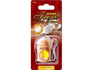 Ароматизатор для авто подвесной бутылочка "AREON"  FRESCO COCONUT , кокос , Болгария