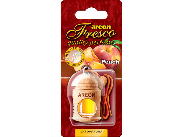 Ароматизатор для авто подвесной бутылочка "AREON"  FRESCO Peach , персик , Болгария