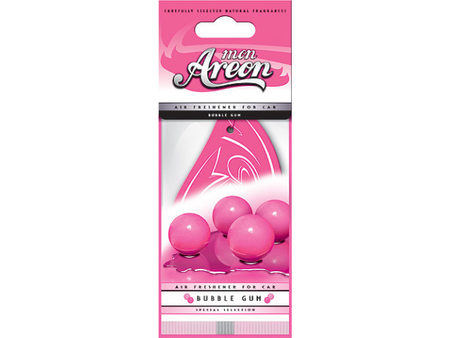 Ароматизатор для авто подвесной "AREON" MON Bubble Gum  уп-ка 10 шт, цена за  1 шт., Болгария