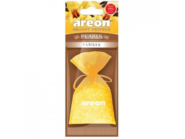 Ароматизатор для авто подвесной мешочек с гранулами "AREON" PEARLS гелевый "Vanilla" (Болгария)