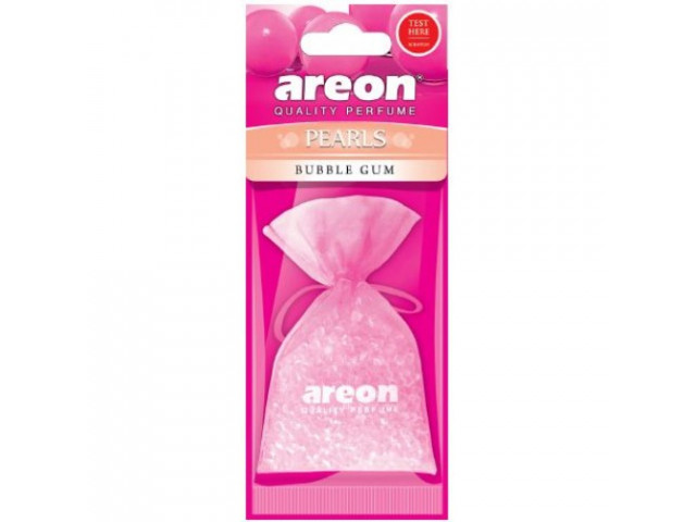 Ароматизатор для авто подвесной мешочек с гранулами "AREON" PEARLS гелевый "Bubble gumm" (Болгария)