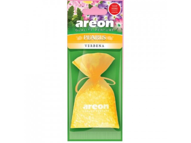 Ароматизатор для авто подвесной мешочек с гранулами "AREON" PEARLS гелевый "Verbena" (Болгария)