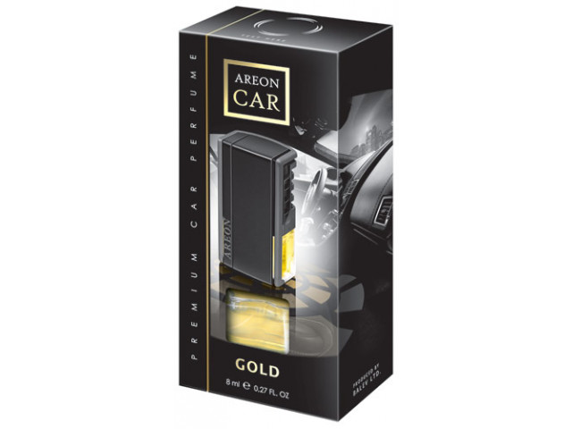 Ароматизатор для авто на дефлектор "AREON" CAR box "BLACK STYLE GOLD" (Болгария)