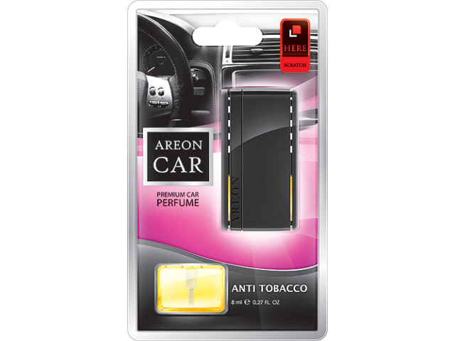 Ароматизатор для авто на дефлектор "AREON" CAR BLISTER аромат - "Anti Tobacco" (Болгария)