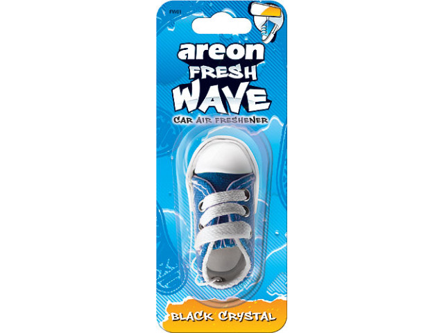 Ароматизатор для авто подвесной "AREON" FRESH WAVE "кеды" аромат-черный кристалл (Болгария) Ароматизатор для авто подвесной "AREON" FRESH WAVE "кеды" аромат-черный кристалл (Болгария)