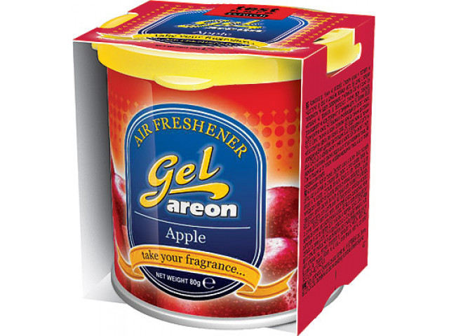 Ароматизатор для авто гелевый в банке "AREON" GEL CAN аромат-яблоко (Болгария)