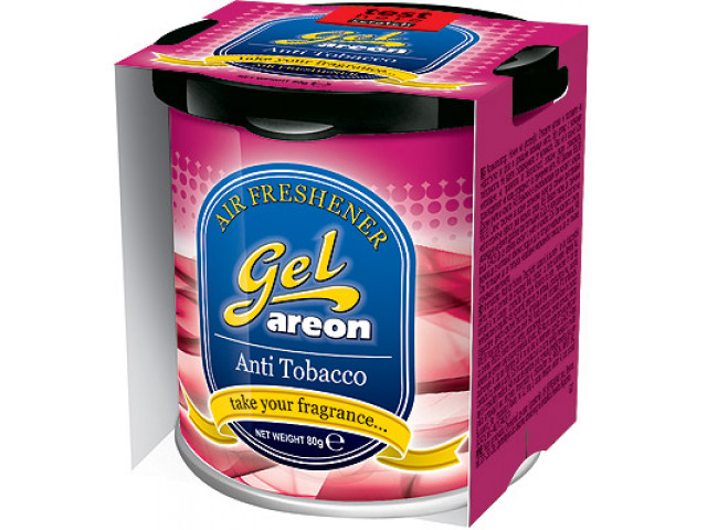 Ароматизатор для авто гелевый в банке "AREON" GEL CAN аромат- антитабак (Болгария)