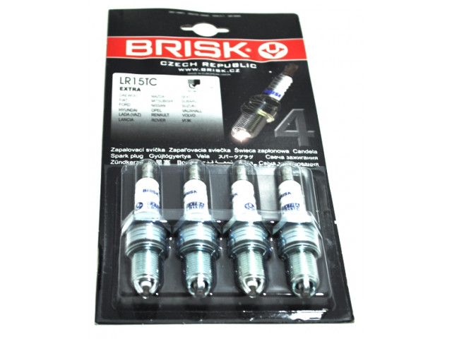 Свеча зажигания "BRISK"   LR 15 TC - J new (EXTRA)  к-т.