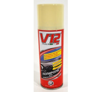 Полироль для  пластика автомобиля  "V12" антистатик, запах свежести ваниль (400 мл) (Италия)