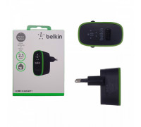 Зарядное устройство сетевое 'BELKIN'черное, 220V,1слот-USB,2,1А, 10W (отдельно блок)