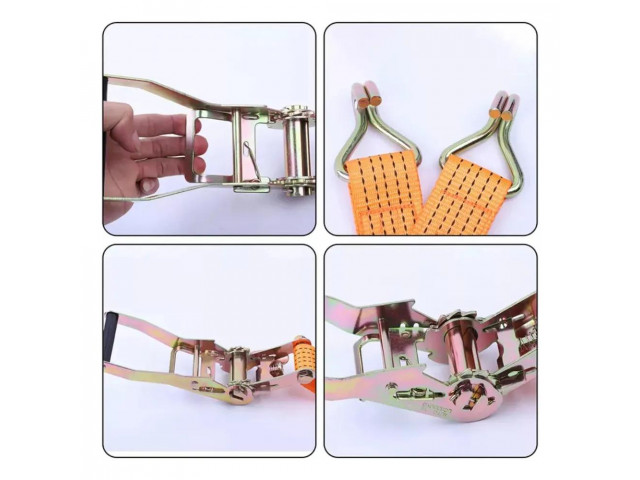 Стяжка ремень для крепления груза 8м. 50мм. ( 1.5т-3т) в пакете