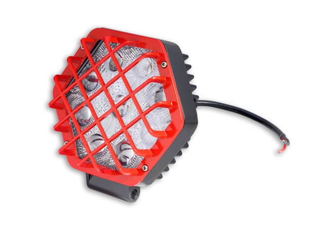 Фара светодиодная противотуманная-прожектор "PF-013" 27Вт красный, 9 диодов