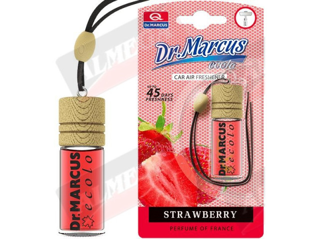 Ароматизатор для авто подвесной бутылочка  Dr.Marcus - ECOLO аромат-Strawberry, Польша