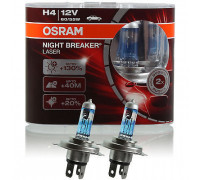Автолампа H4 12V 60/55W P43t Night breaker laser +130% (бокс 2шт) OSRAM 64193NL-HCB