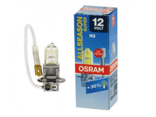 Автолампа H3 12V  55W PK22s All season +30% (коробка) OSRAM 64151ALS