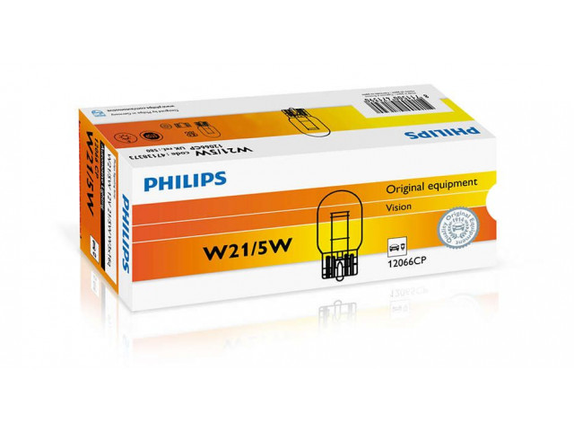 Автолампа W21/5W 12V 21/5W W3x16q (коробка 10шт) PHILIPS 12066CP