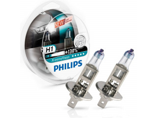 Автолампа H1 12V  55W P14,5s X treme Vision +130% (бокс 2шт) PHILIPS 12258XV+S2