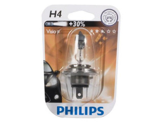 Автолампа H4 12V  60/55W P43t Vision Premium +30% (блистер 1шт) PHILIPS 12342PRB1