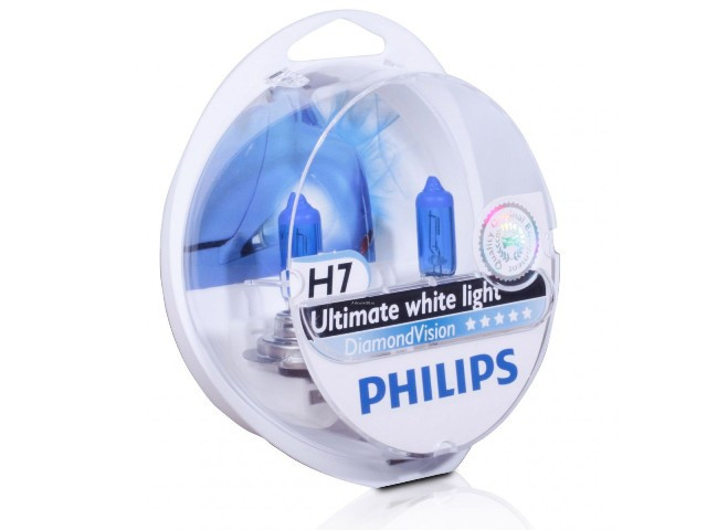 Автолампа H7 12V 55W PX26d Diamond Vision (бокс 2шт) PHILIPS 12972DVS2