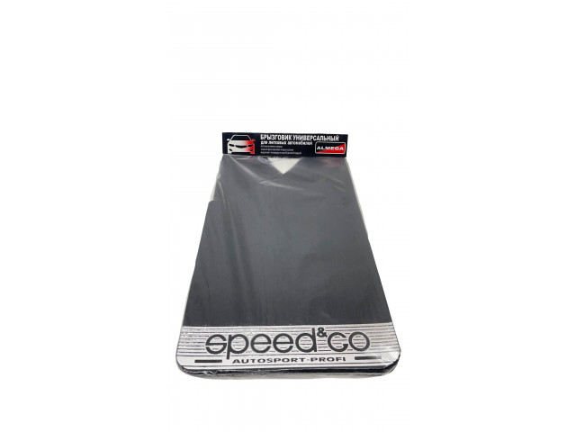 Брызговик универсальный ALMEGA - SPEED@GO с утяжелителем, (большие, цвет-черный) 4шт в комплекте