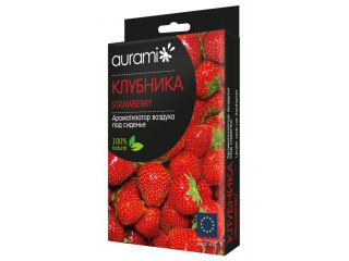 Ароматизатор для авто под сиденье AURAMI - ORGANIC (аромат - клубника)