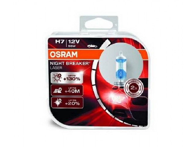 Автолампа H7 12V 55W PX26d Night breaker laser +130% (бокс) OSRAM 64210NBL-HCB