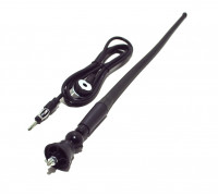 Кабель AUX аудио X длина 1м, оплетка-силикон, цвет-серый,  черный