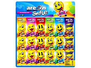 Ароматизатор для авто подвесной картонный "AREON" SMILE RING  (лист 72шт. цена за 1 шт. Болгария)