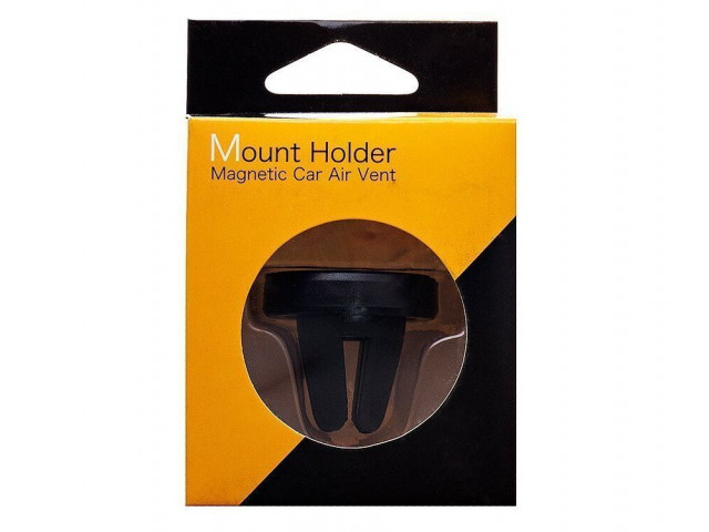 Держатель мобильного телефона магнитный Mount Holder D8А на дефлектор, круглый (360 градусов)