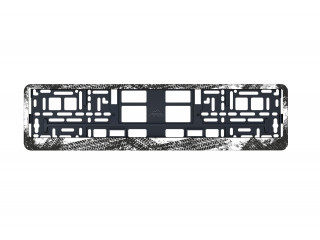 Рамка номерного знака  АБС-пластик "ПРОТЕКТОР",  нижняя защелка-планка, ALMEGA, прочная