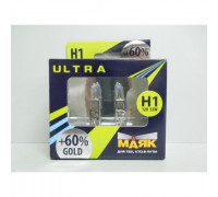 Автолампа H1 ULTRA Gold +60% 24v 70w P14,5s  "Маяк " (комплект 2шт)