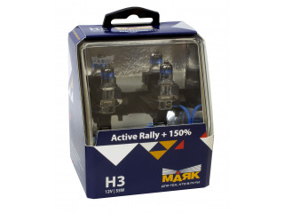 Автолампа H3 Active Rally+150%  12V 55W PK22s    "Маяк"(комплект 2шт)