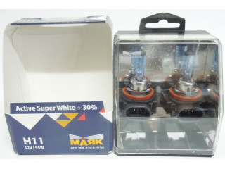 Автолампа Н11 Active Super White+30% 12V 55W PGJ19-2   "Маяк"(комплект 2шт)