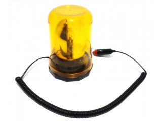 Маячок проблесковый на магните (желтый, 140мм 12V) в прикуриватель , на магните