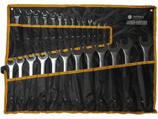 Набор ключей комбинированных 26 предметов (6-30,32мм) CrV сатинированных  (на планшете) ЭВРИКА