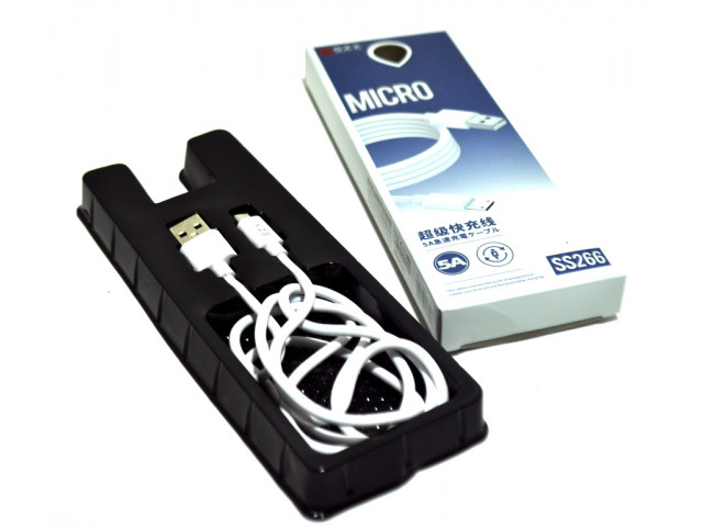 Кабель USB microUSB  1метр, белый
