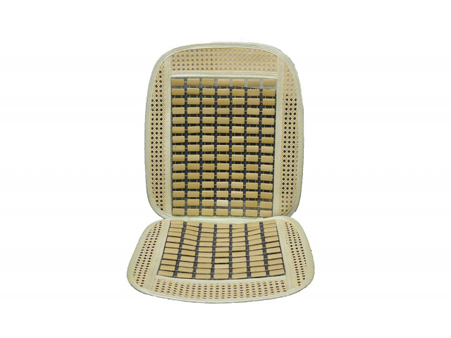 Накидка на сиденье деревянные бамбук 9020 (плоские прямоугольники)