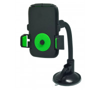 Держатель мобильного телефона универсальный на присоске, черный,зажим 5-7см, поворот 360°