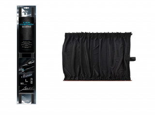 Шторки автомобильные солнцезащитные на боковые стекла "Car curtain", черные, размер-L (47x53) 2шт.