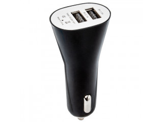 Зарядное устройство  в прикуриватель NBS-885A  2 слота USB, 3.1A, блочок,черное