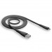 Кабель USB "WALKER" Apple Lightning (2.1А), черный, длина 1м.,  C305, в  индив. коробке