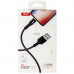 Кабель USB "XO" Apple Lightning, 1м, быстрая зарядка(3А), индикатор, мягкая оплетка, черный,NB-112