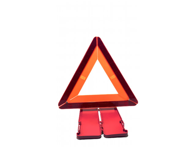 Знак аварийной остановки с аракалом большой  ГОСТ( на подставке, пласт.бокс,пласт. аракал)