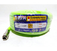 Шланг PVC зеленый d-9/16мм  L_x001C_-15 м с быстросъемами, евротип