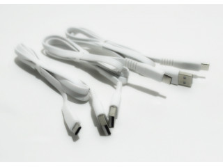 Кабель USB  TYPE-C    1метр, быстрая зарядка , силиконовый , белый без коробки
